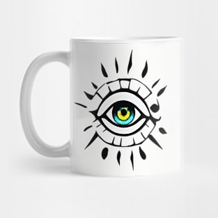 horror eyes fantastic and gotic graphic design ironpalette Mug